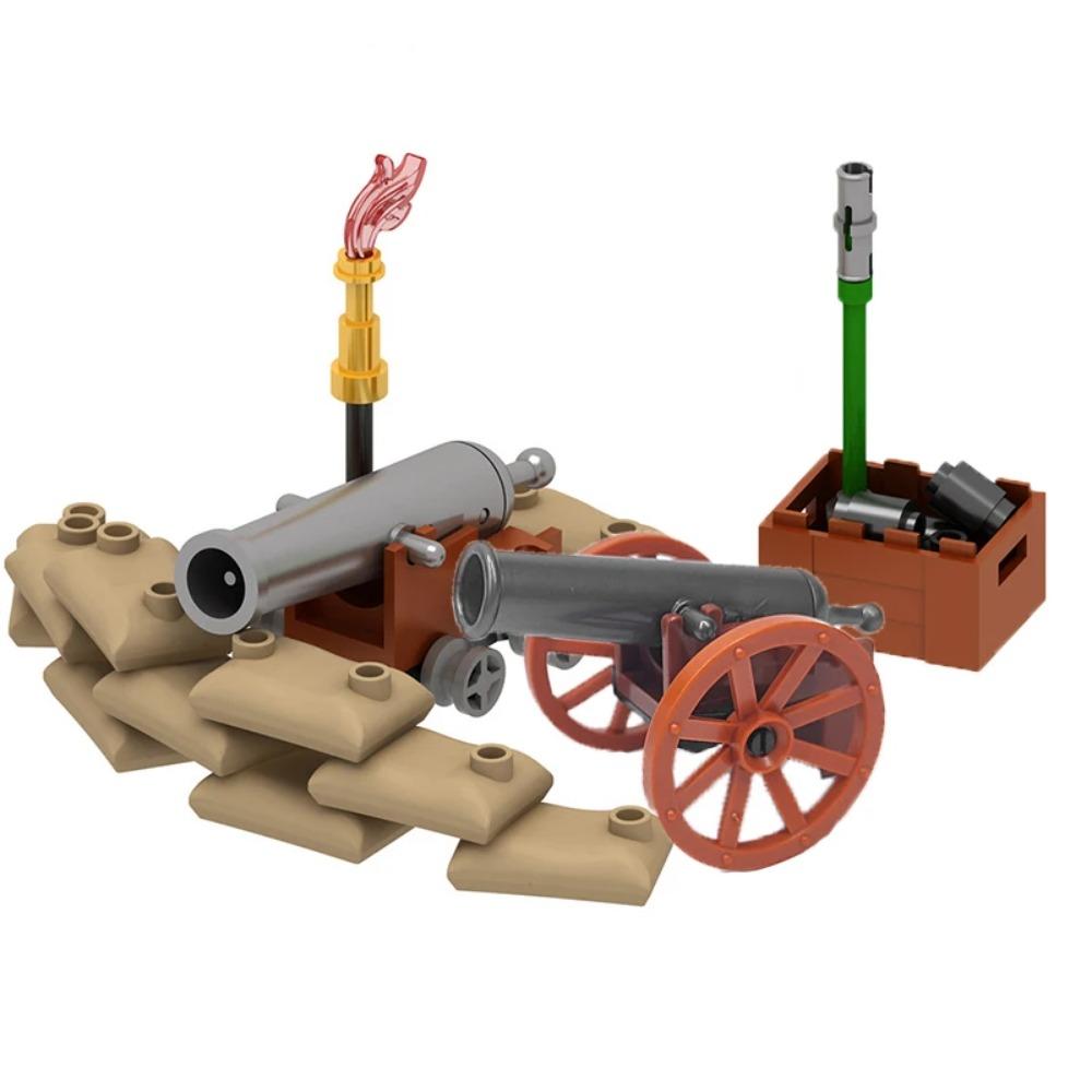 MOC Военные Строительные Блоки Фигурка Солдат Наполеоновских Войн Аксессуары Оружие Пушка Мешок с Песком Армия Пират Мини Кирпичик подарок X003 Сделай Сам
