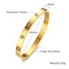 Stainless Steel Ring Stacking Bracelet Women Plated Couple Holiday Gift Fashion Bracelet Party Jewelry