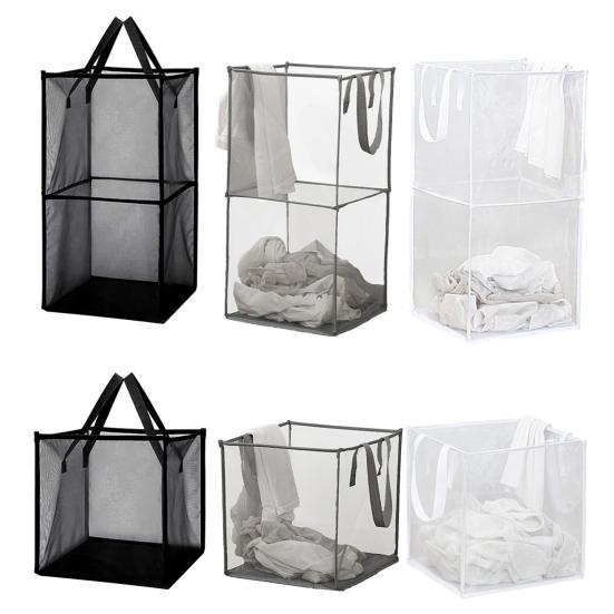 Прочная квадратная корзина для белья, многофункциональная экономия места