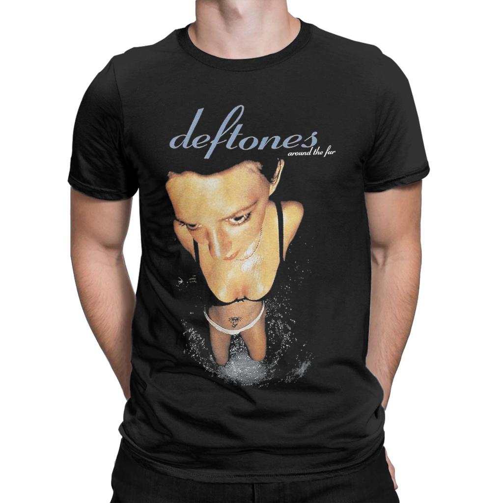 Мужские футболки Deftones We Are Familia Винтажная футболка из 100% хлопка с коротким рукавом Футболки с круглым вырезом Одежда 4XL 5XL 6XL