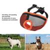 Breathable Dog Mouth Guard Adjustable Short Snout Dog Muzzle Snug Fit Flat Face Muzzle  Lick Stop