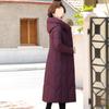 Зима 2024 года, новые женские длинные модели выше колена, свободные, однотонные, универсальные, утолщенные, теплые, пуховики для мам среднего возраста