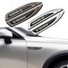 JBIW9 2Pcs Metal Car Fender Side Emblem Stickers For Skoda Octavia 3 Fabia Kodiaq Kamiq RS Body Decor Badge Auto Exterior Accessories