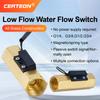 Brass Flow Switch Flow Meter Flowmeter 1.5‑3L/min G1/4 G1/2 Low Flow Water Normally Open Magnetic Spring Sensor Industrial