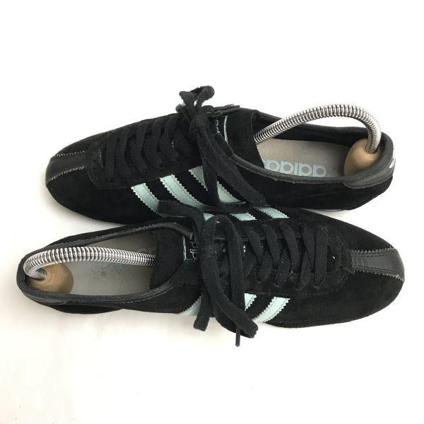 Adidas Кеды OKAPI из замши с низким вырезом Женские 24.0 Черные Голубые Кроссовки(ИСПОЛЬЗОВАЛ)