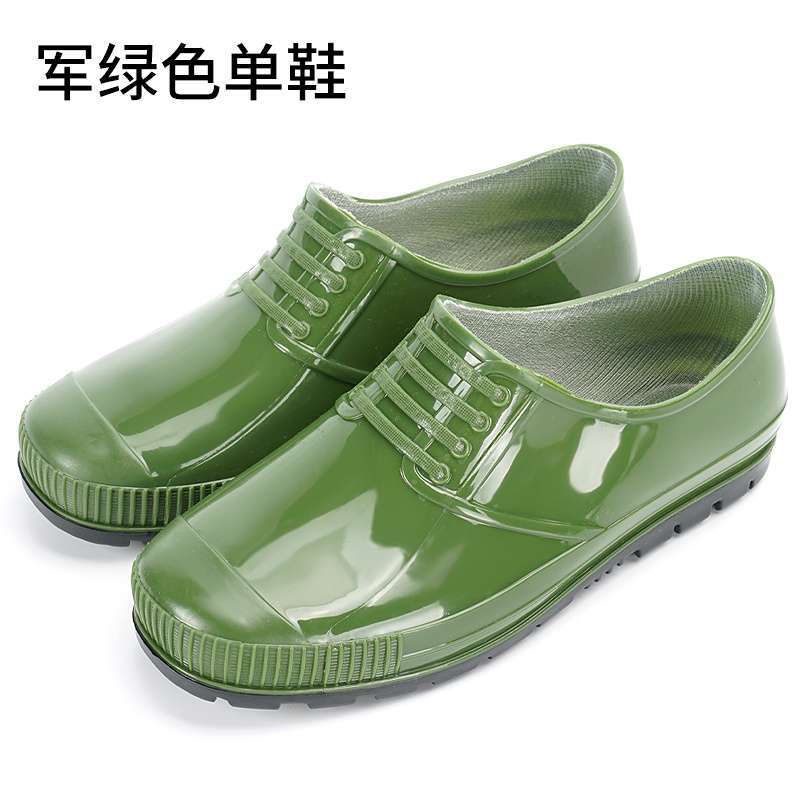 Мужские непромокаемые резиновые ботинки с нескользящей подошвой, уличные низкие ботинки для рыбалки, модная верхняя одежда для автомойки, всесезонные водонепроницаемые ботинки