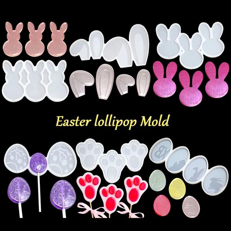 Deer Hoof Dog Paw Shape Lollipop Mold DIY Chocolate Cheese Egg Rabbit Lollipop Silicone Mould Cake Decoration Tools