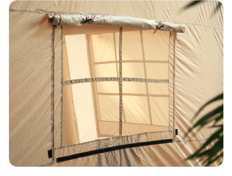 12m² Inflatable Tent: Rainproof Oxford Cloth, Camping-Ready, Thickened for Autumn Overnight Use