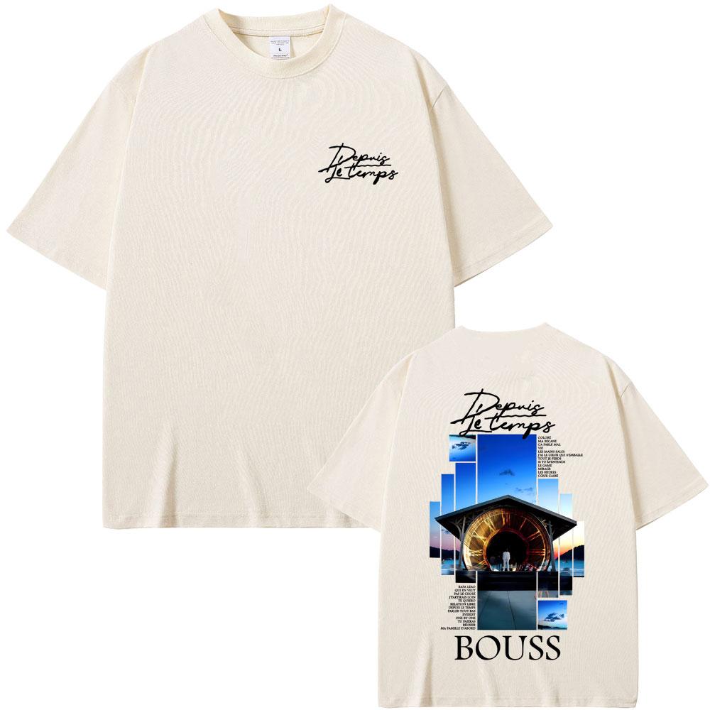 Rapper Bouss Et Si Jechoue Album Graphic Tshirt Men Women Hip Hop Fashion Pop Music Tshirt Male Casual Cotton Vintage T Shirts