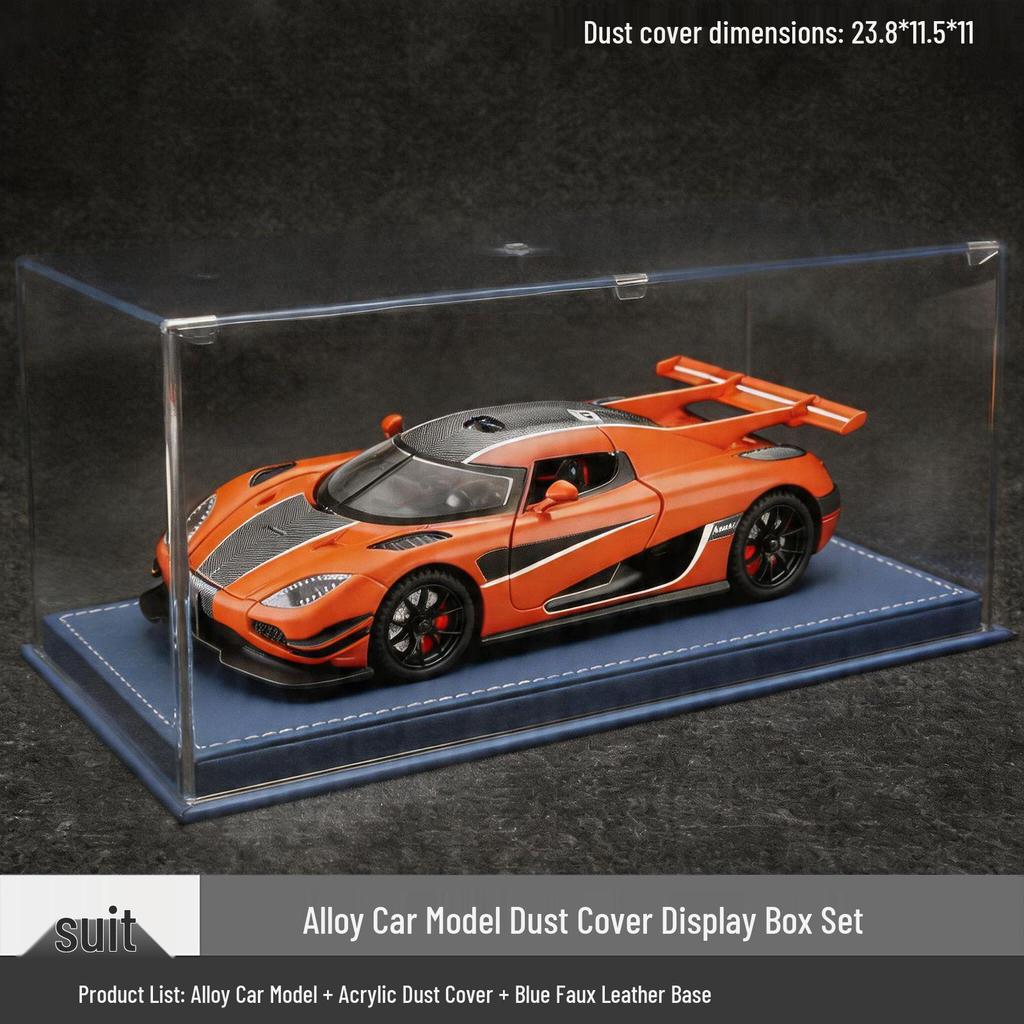 1:24 Модель автомобиля Koenigsegg ONE из сплава с дверями-крыльями - Украшение и игрушка для спортивного автомобиля