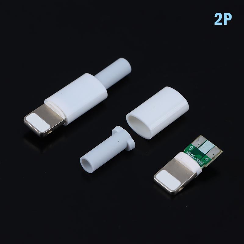 2 комплекта док-станция Lightning, USB-разъем с платой чипа, DIY собранный зарядный кабель для использования с телефоном