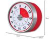 SweetBaku Analog Magnetic Timer for Studying, Kids, Time Management, Kitchen Timer, Task Management, Gaming Alarm, and Working Timer (Red)