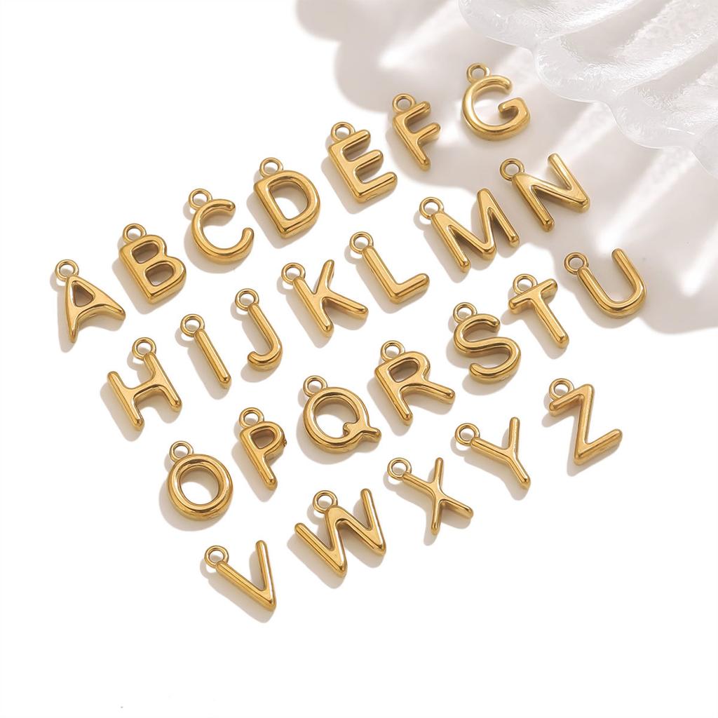 Yori 10 шт./лот Нержавеющая сталь 26 букв A-Z Мини Кольца Буквы DIY Аксессуары для изготовления ручной бижутерии Оптом