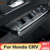 Для Honda crv CR-V 2017-2022 подлокотник двери автомобиля из нержавеющей стали, панель переключателя окна, подъемные кнопки, чехлы, отделка, аксессуары для интерьера