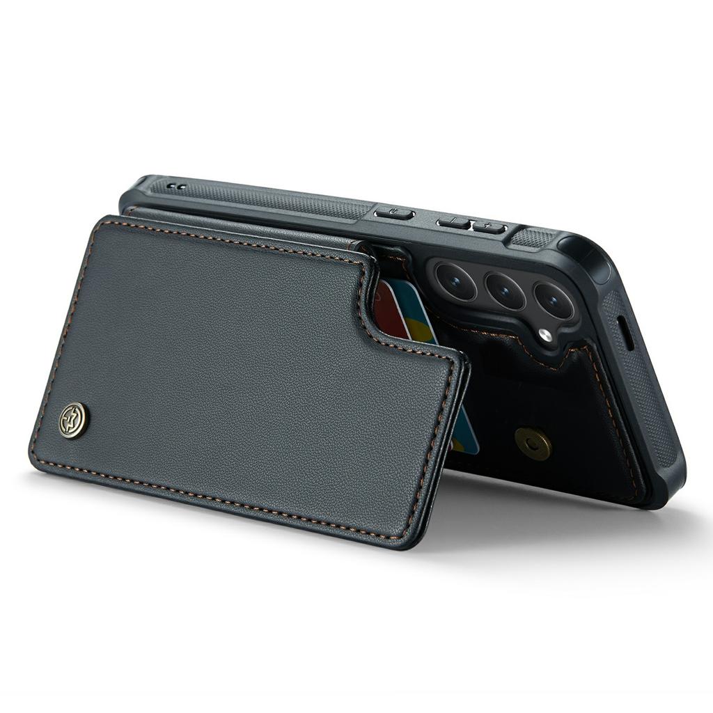 For Samsung Galaxy S24 Phone Case CASEME C22 Leather Back Cover with RFID Blocking Card Slots
