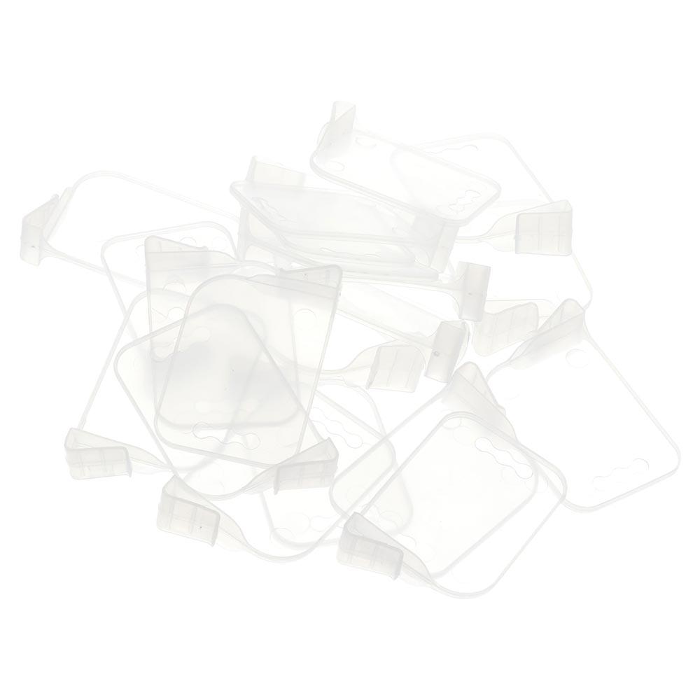 20Pcs Clear Fridge Organizer Partition Plastic Portable Fridge Container Divider Easy to Install Durable Drawer Separators Board