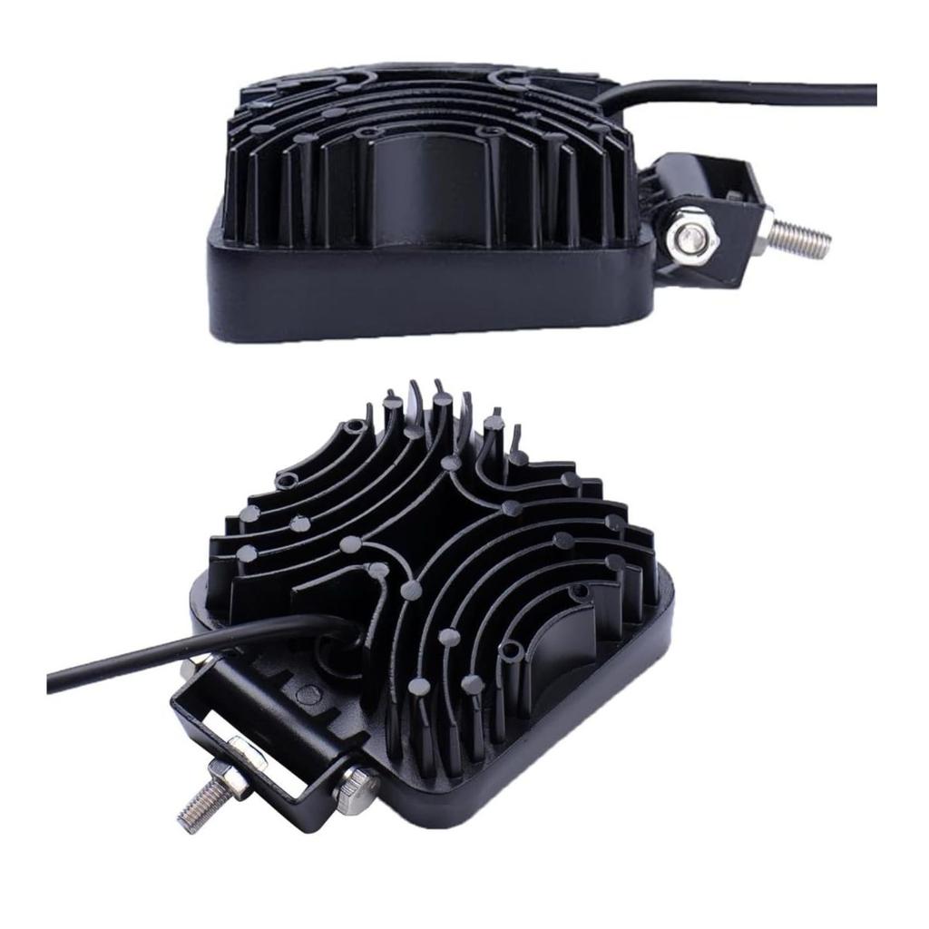 Рабочие фары для трактора 4 дюйма 126 Вт светодиодные прожекторы, 12 В–24 В внедорожные фары для грузовика, квадроцикла, UTV, лодки, пикапа, гольф-кара, снегоуборщика – 2 шт.