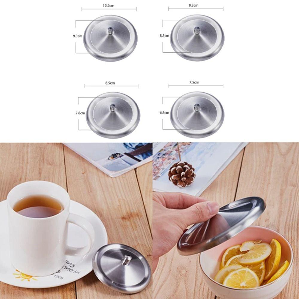 8,5/9,3/10,2 см Крышка для кружки Пылезащитные герметичные крышки Крышки для стаканов Металлические кружки