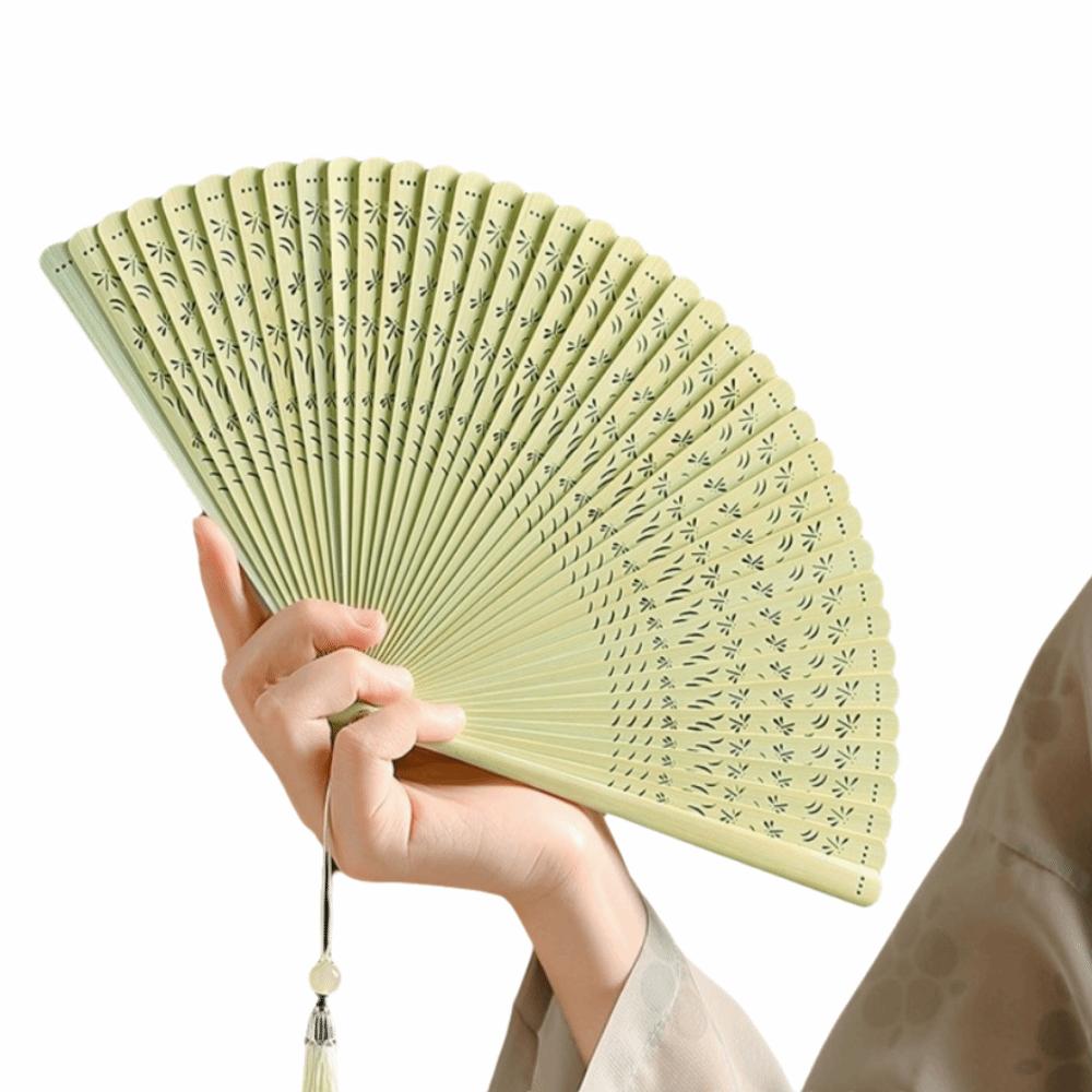 Portable Retro Hand Fan Elegant Classical Folding Fan Chinese Style Folding Bamboo Fan  Home Decor