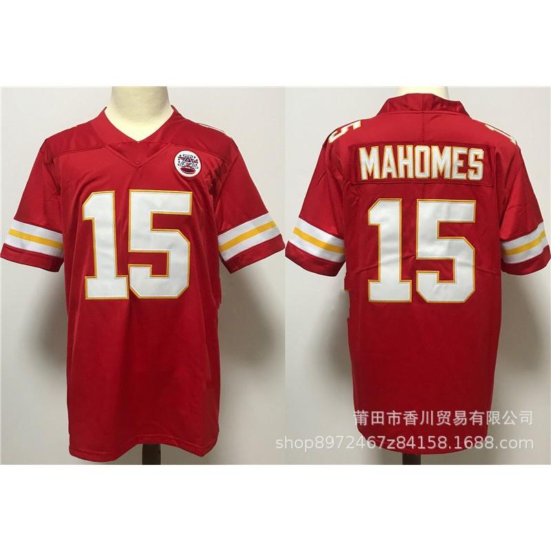 Kansas City Chiefs Mahomes Kelce Football Jersey Mens Sports Cotton Game