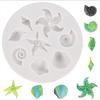 Cake Decorating Diy Sea Creatures Conch Starfish Shell Fondant Silicone Mold