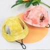 Corgi Sun Hat Pet Cap with Ear Holes Dog Sun Cap with Adjustable Neck Strap for Small And Medium Sized Pets Outdoor Sun Protection