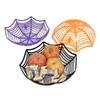 Halloween Spiders Web Fruit Bowls for Trick or Treats Candy Spiders Cobweb Shape Fruit Holder Halloween Fruit Baskets