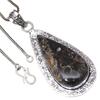Pendant Turtella Jasper Gemstone Valentine'Day Ethnic Silver Jewelry 2.75"