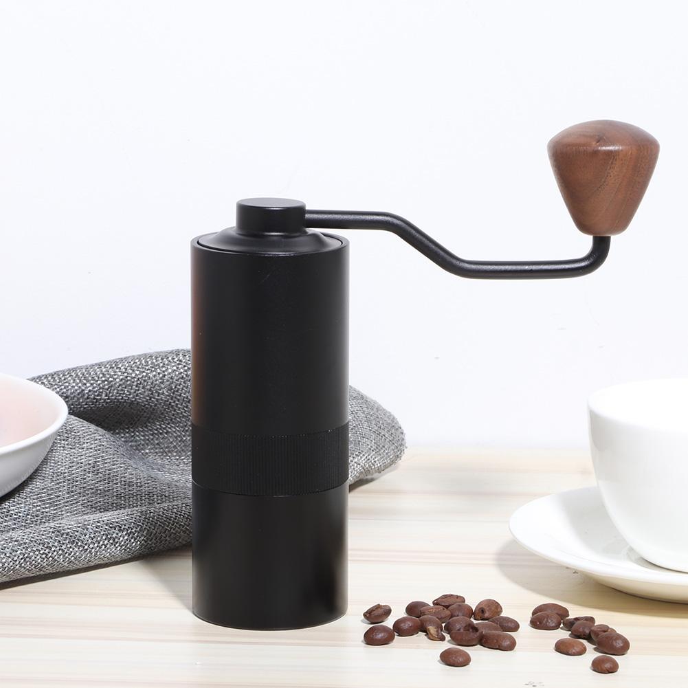 Мини-ручная кофемолка из нержавеющей стали, кофемолка, кофемолка, кухонная утварь, черный цвет