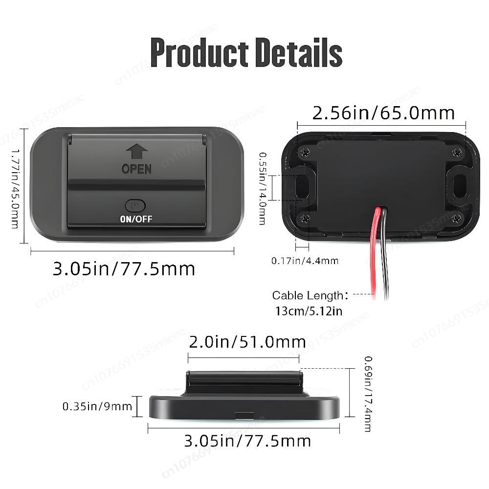 NEW 12V USB Outlet 83W Laptop Car Charger 65W PD3.0 & 18W QC3.0 Panel Wall Mount with Voltmeter for RV Marine Motorcycle Truck