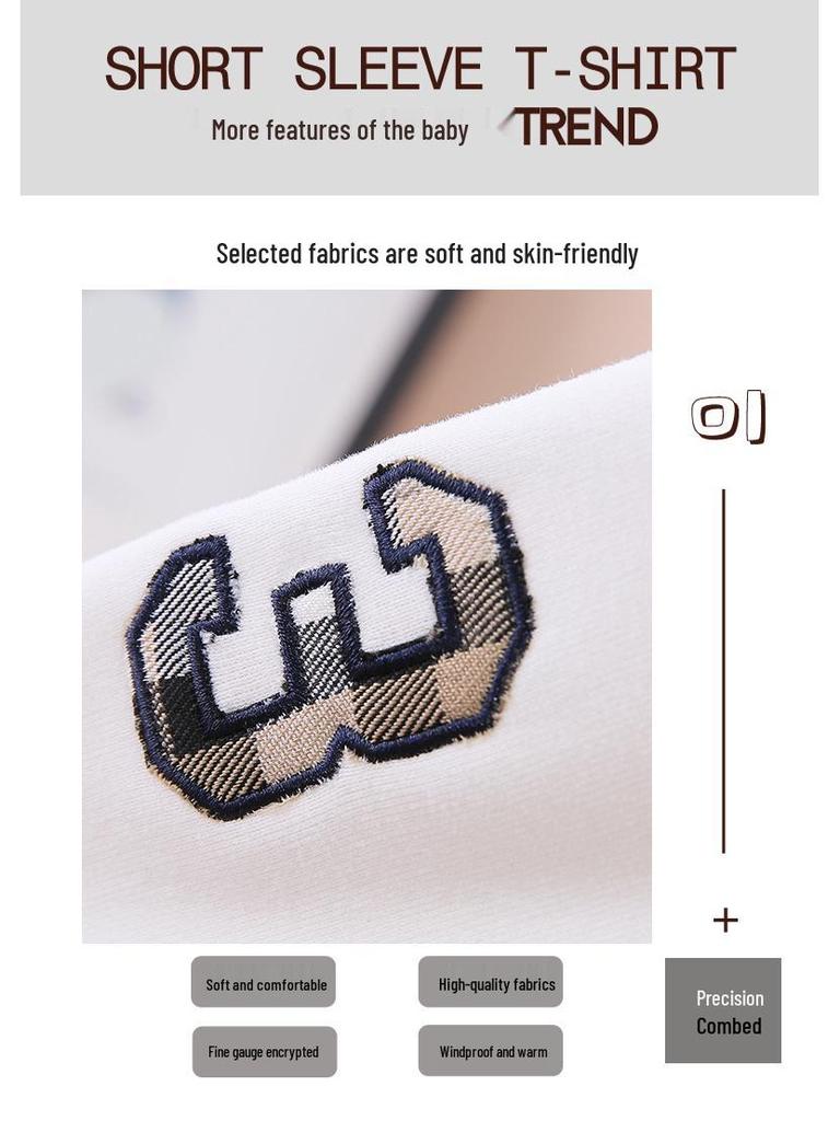 Boys' Stylish Korean Lapel Polo Sweatshirt - Spring Fashion for Big Kids