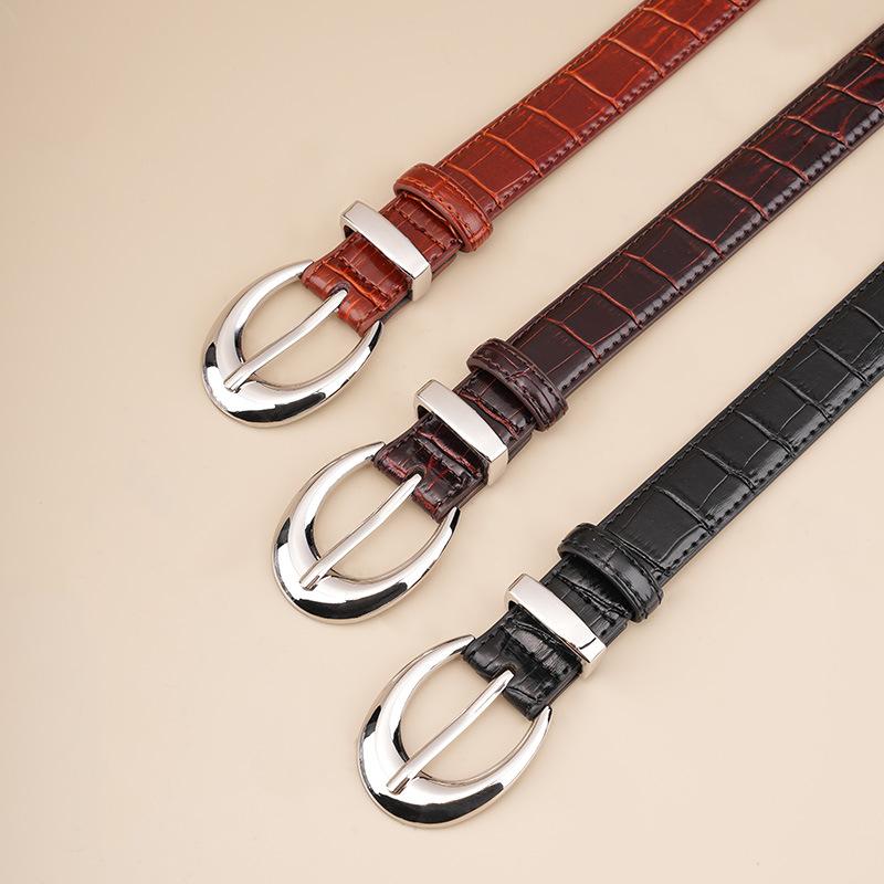 Женский ремень, Женский тонкий ремень из натуральной кожи, Корейский стиль, Модный и универсальный повседневный декоративный маленький ремень, Ремень-инс