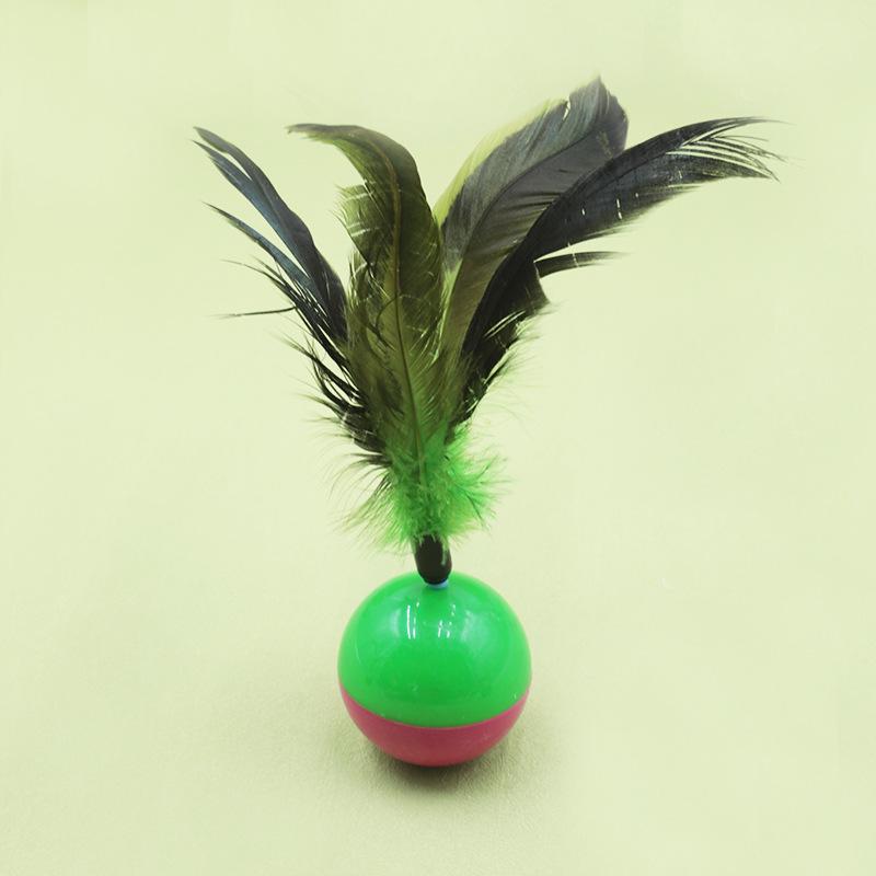 Прочная плюшевая игрушка-мышь с перьями для кошек: Веселье, устойчивое к царапинам и укусам