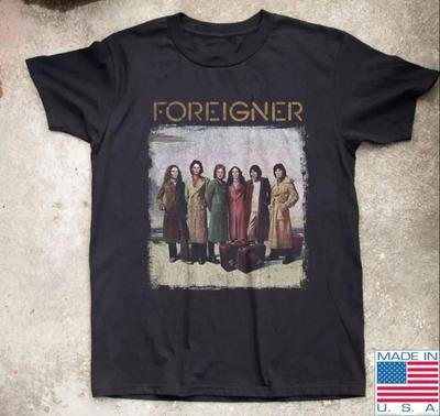 Винтажная унисекс футболка с коротким рукавом группы Foreigner, размеры S-4XL
