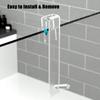 1 Pcs Acrylic Bathroom Hooks Home Transparent Strong Self-adhesive Door Wall Hook No Drilling Required Shower Accessories