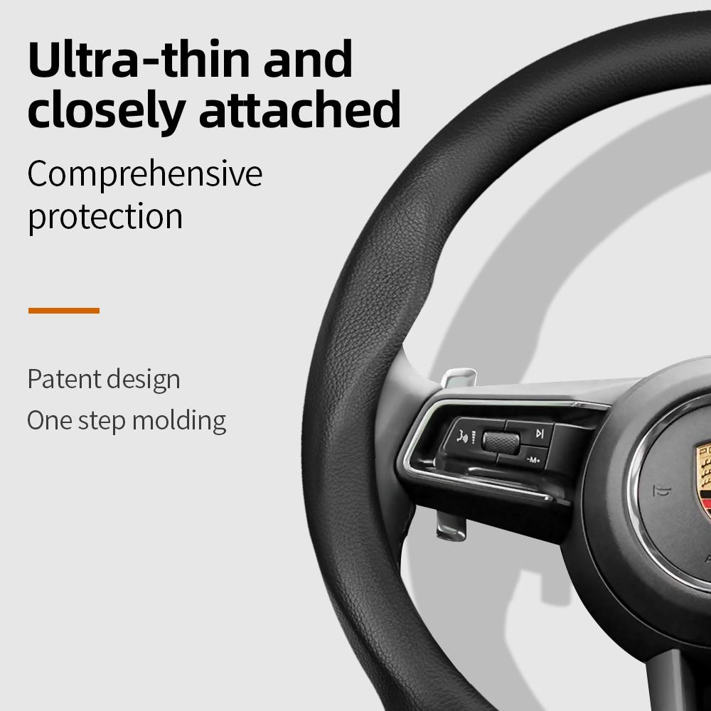 Подходит для Porsche Ультратонкая Дышащая Кожаная Накладка на Руль Подходит для Casenne 996 Macan 957 Volante Boxster 986 718 Alcantara 997