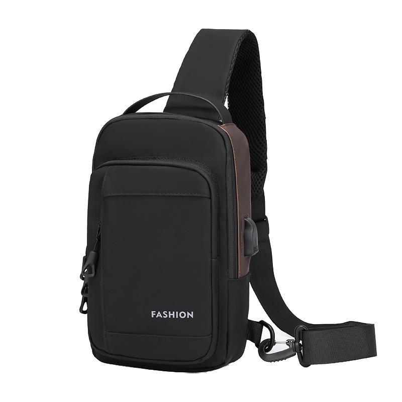 High-End Fashion Unisex Motorcycle Messenger & Chest Bag - Trendy, Waterproof, Travel & Commute Shoulder Bag