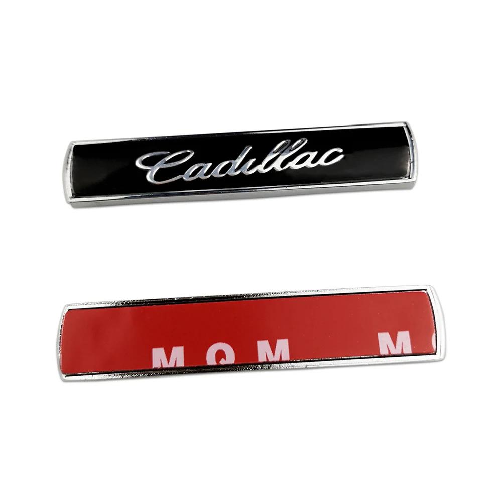 2pcs Car Fender Side Metal Sticker Emblem Rear Trunk Badge for Cadillac ATS BLS CT4 CTS STS XLR XT4 XTS Escalade Deville DTS