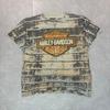 Футболка с принтом по всей поверхности «Кирпичная стена Harley Davidson» 1990-х годов #biker Унисекс