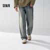 Мужские джинсы Semir прямого кроя с эффектом стирки
