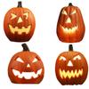 Светящийся тыквенный декор на Хэллоуин, работающий от батареек, Jack-O'-Lantern, светодиодный настольный орнамент для праздничных вечеринок, для помещений и улицы