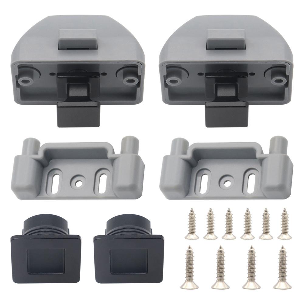Square button lock+Fixed screw 15mm For RV Drawer Cupboard Door Caravan Cabinet