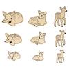 Shapes To Decorate - ARTEMIO - Fawns - 18 Pcs - Natural Wood - Mixed - Child