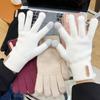 Gloves For Women In Winter, Thickened For Warmth, Yarn For Cycling In Autumn And Winter, Men And Women For Winter Insulat