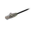 Câble réseau - STARTECH - 0.5M SLIM CAT6 - Noir - 28 AWG - Fil de cuivre de 0,25 mm²