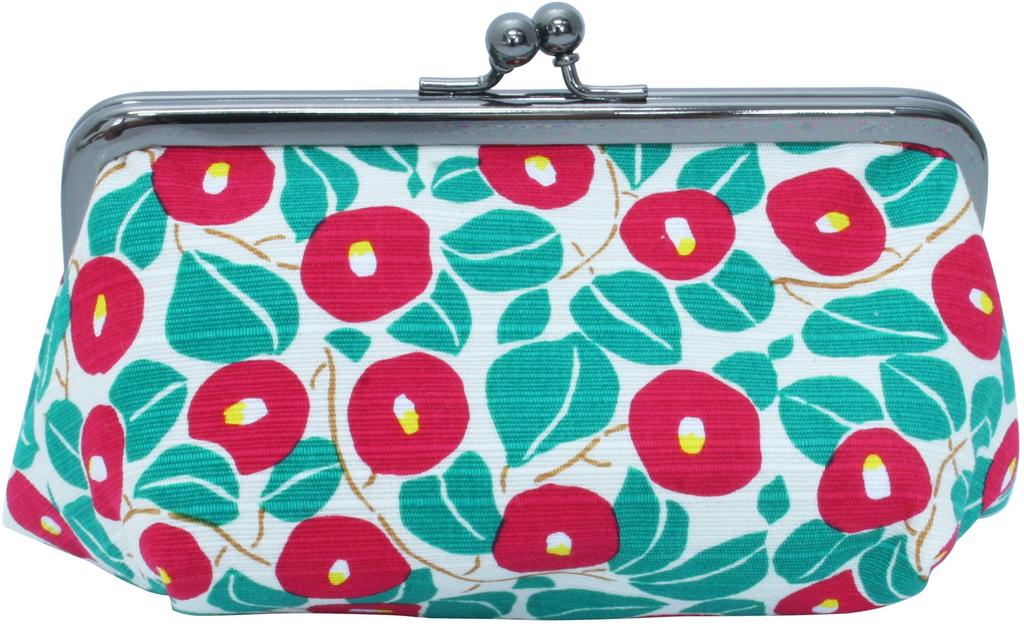 Made In Cotton Cosmetic Yumeji Camellia Design Kyosuke, Japan, 100% Pouch,