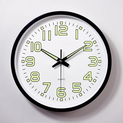 12 дюймов 30 см Светящиеся настенные часы Кварцевые часы Настенные часы для спальни гостиной Простые часы