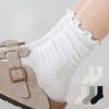 Women's Summer Thin Lace Mesh Breathable Medium Tube Pile Cotton Socks