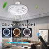 45W Ceiling Fan Light 4-speed Ceiling LED Lamp with Fans E27 Base Summer Silent Fan with Remote for Living Room Bedroom