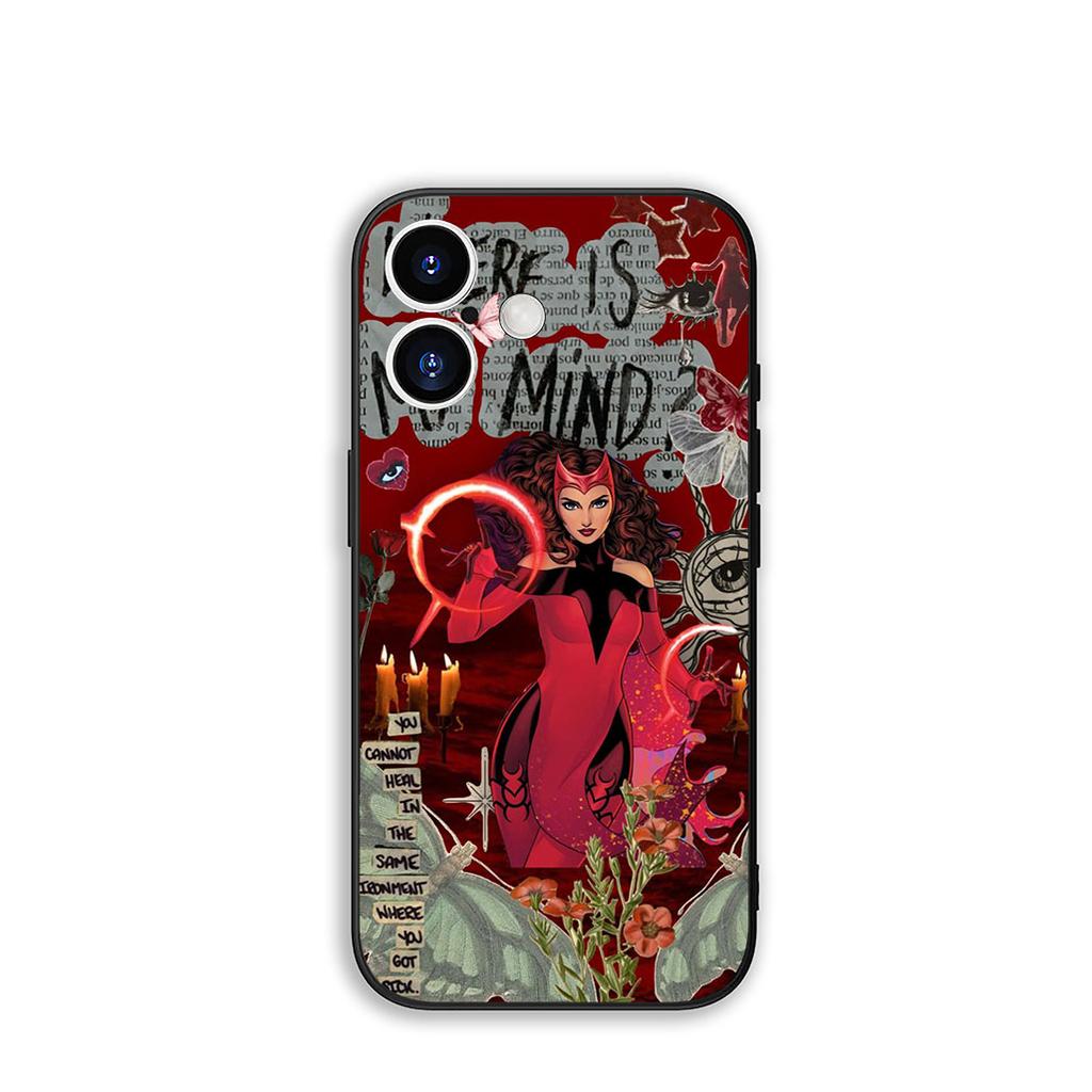 Для Samsung Galaxy A25 A37 A57 A12 A14 A31 A41 A50 A51 A70 A71 A72 A21S A04 M15 Note 20 9 8 10 Чехол M-Marvels Алая Ведьма